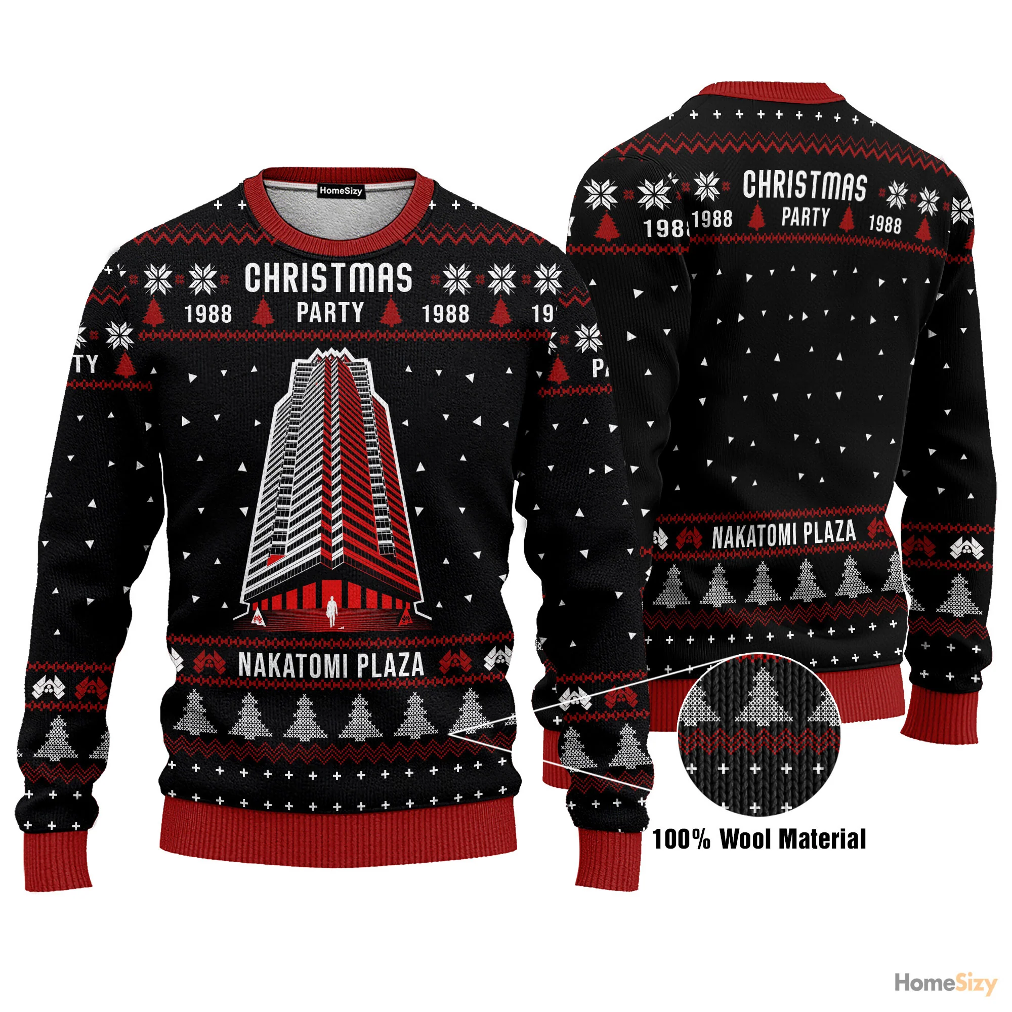 Nakatomi Plaza Funny Ugly Christmas Sweater - Image 3