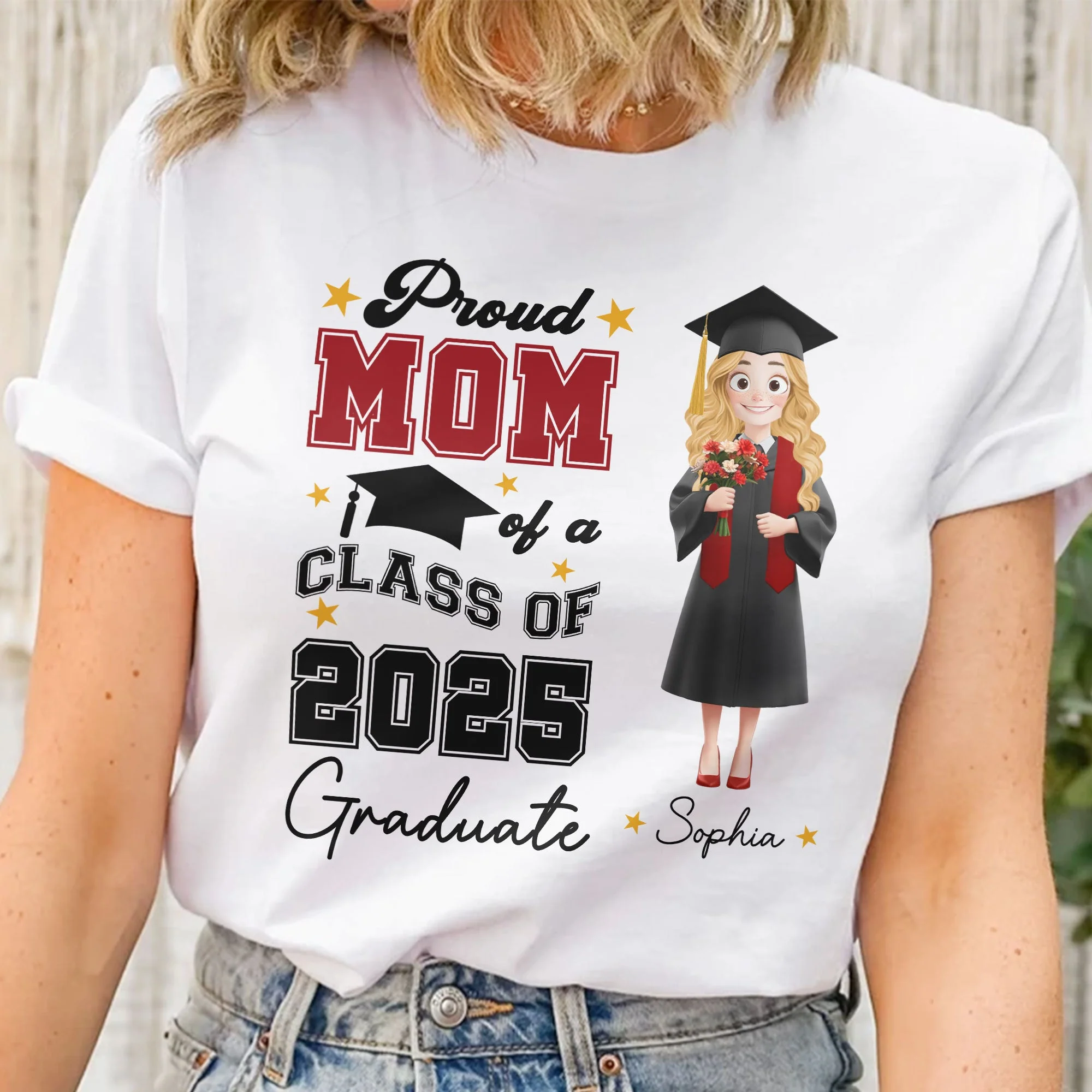 New Version Proud Family Of A Graduate - Personalized Shirt - Graduation Gift For Mom | CLTC02 NA94