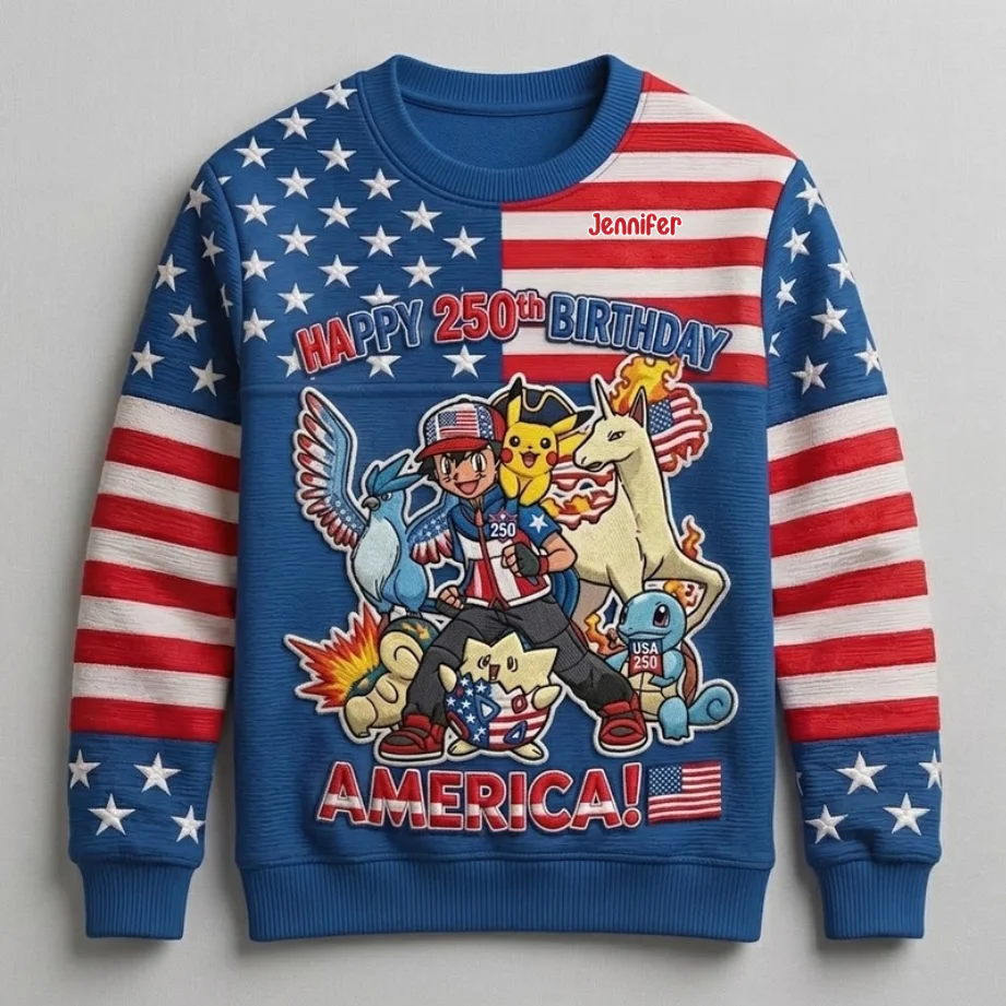 Limited Edition PoMo Celebrate 250 Years Of America - Personalized All Over Shirt - Anniversary Gift For Movie Fans - Image 3