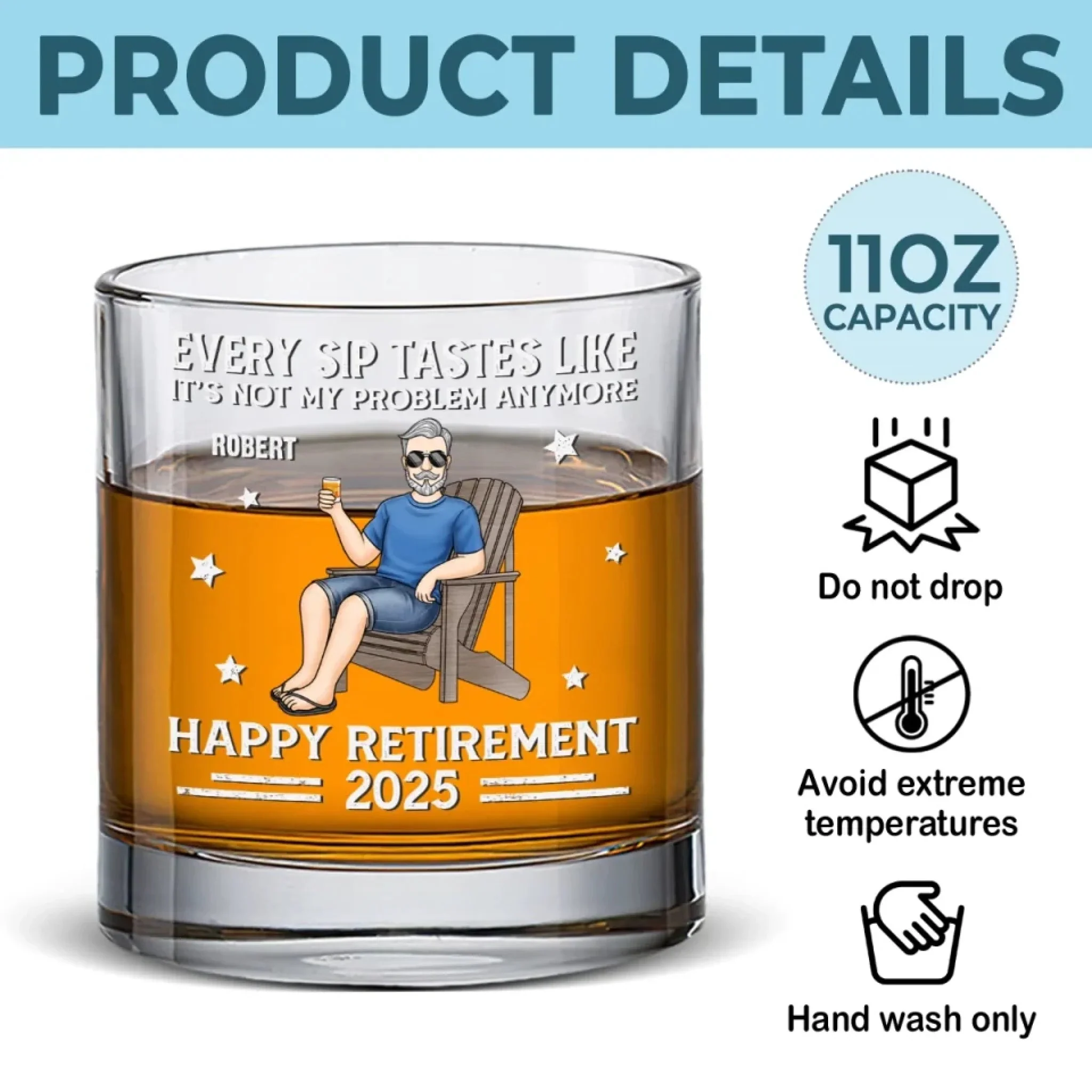 DSNY Celebrate A Century Of Honey Bear - Personalized Whiskey Glass - Anniversary Gift For Movie Fans NL122 - Image 5