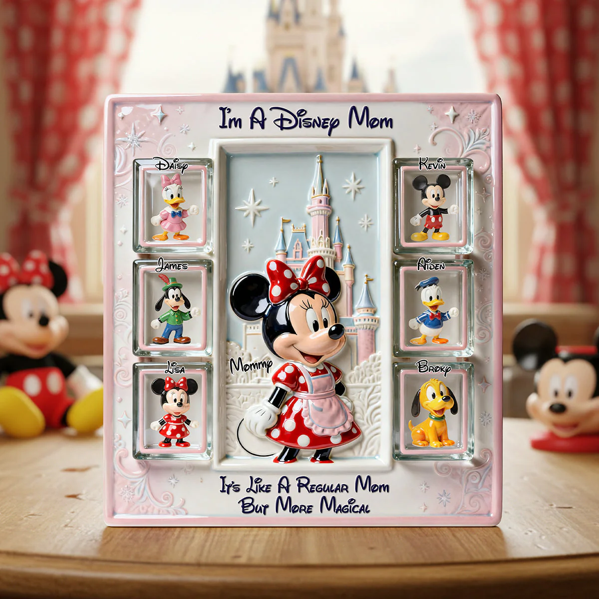 MkMo Magic Mouse Best Mom Ever - Personalized Custom Shaped Acrylic Plaque - Gift For Mom, Movie Fans NL122 - Image 3