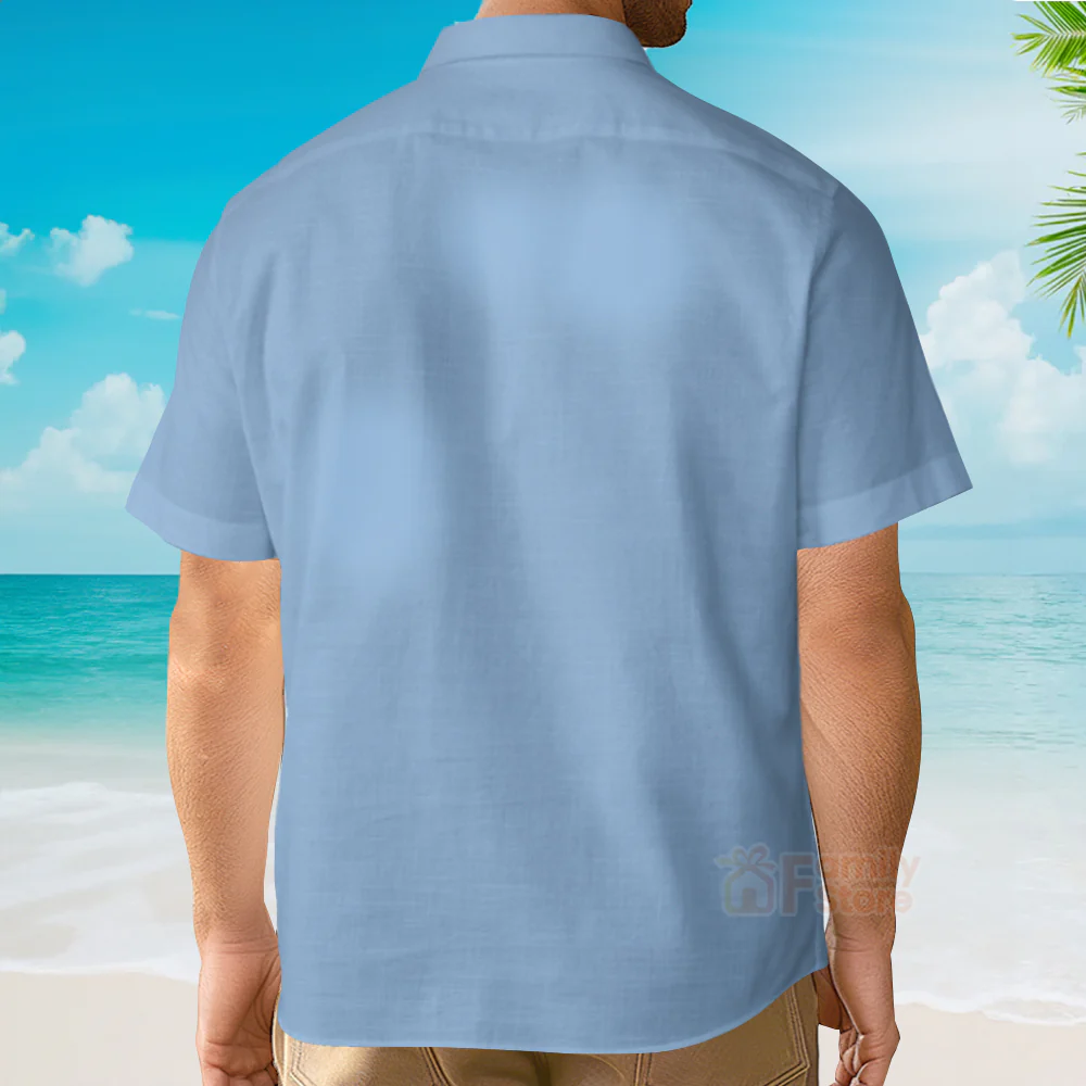 Nostalgic Movie The Flintstones Printing Short Sleeve Aloha Hawaiian Shirt - Image 4