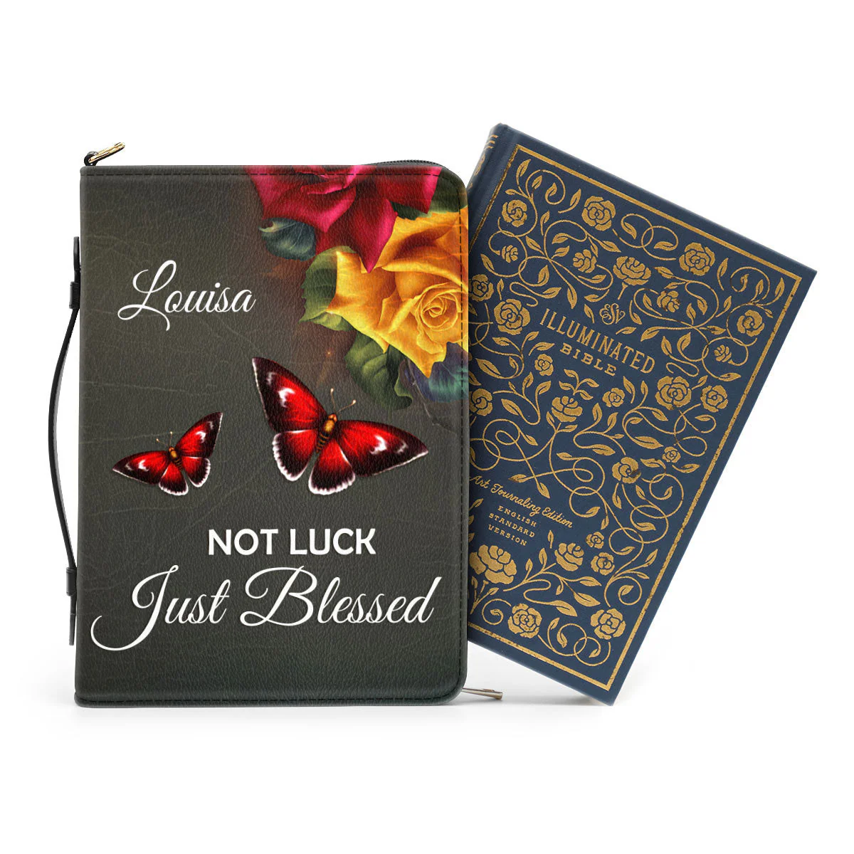 Not Luck, Just Blessed - Beautiful Personalized Bible Covers - AT4081324 - Image 3