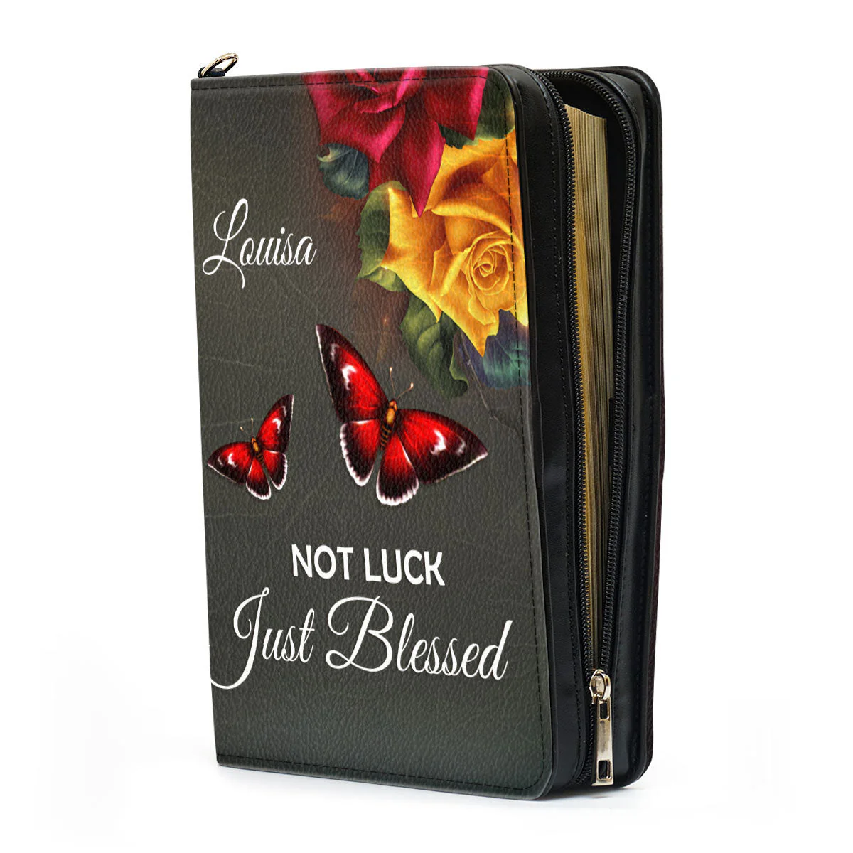 Not Luck, Just Blessed - Beautiful Personalized Bible Covers - AT4081324 - Image 4