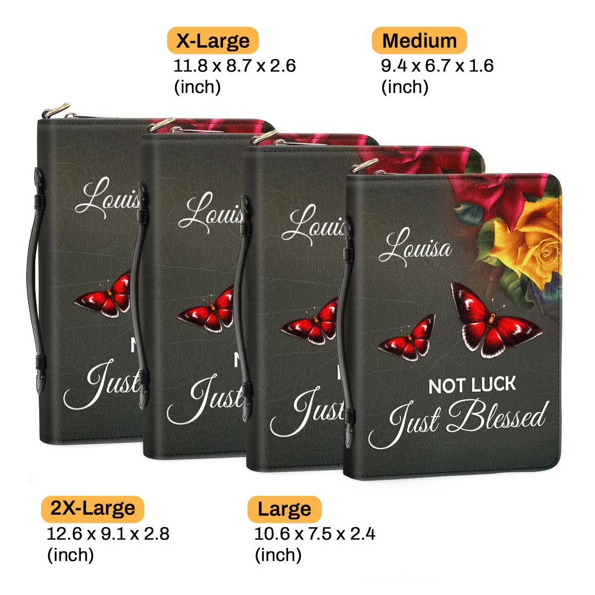 Not Luck, Just Blessed - Beautiful Personalized Bible Covers - AT4081324 - Image 6