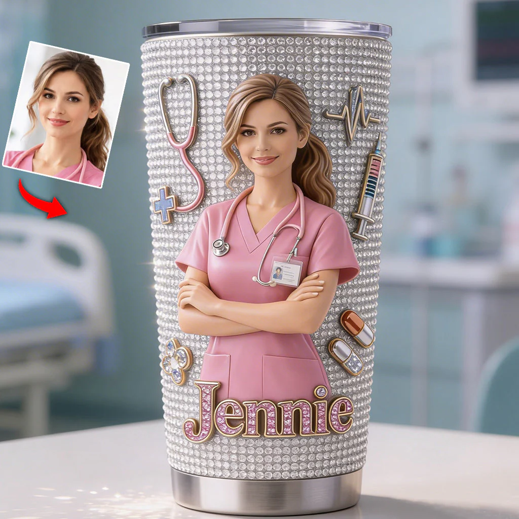 Nurse Bling - Personalized Nurse Tumbler - Gift For Nurse