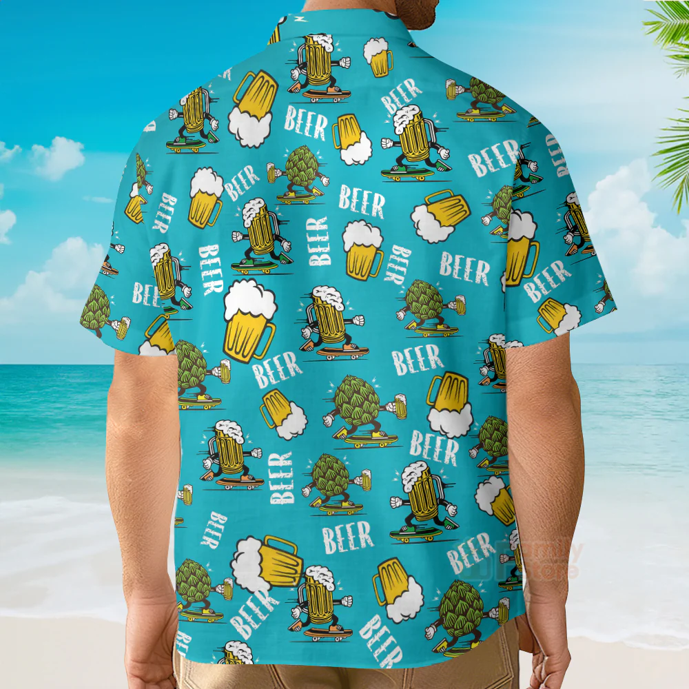 Oktoberfest Beer Lovers Aloha Hawaiian Shirts For Men, Women - Image 2
