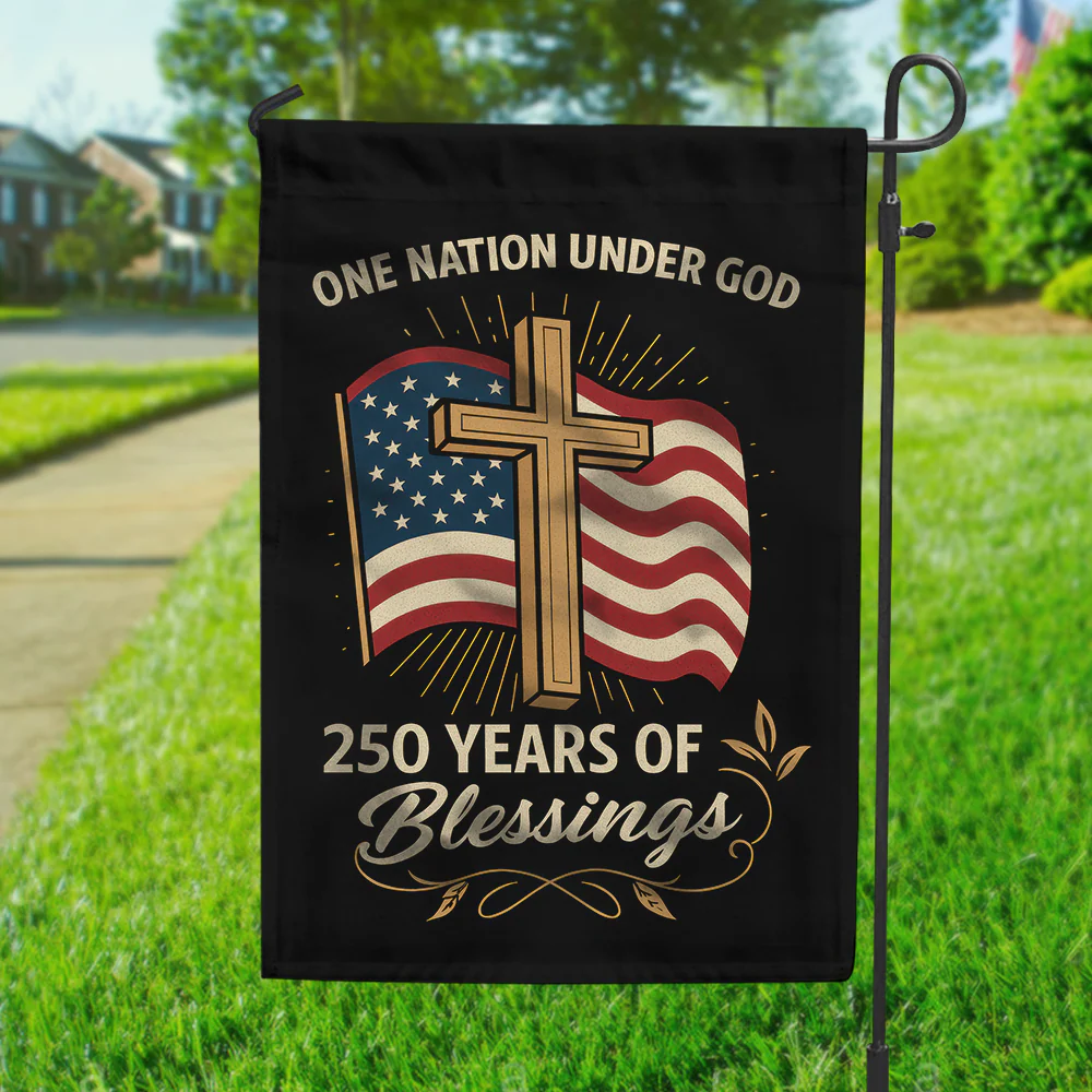 One Nation Under God America 250 Years Of Blessings Flag - Patriotic Gift For Family, Veterans & Military HN02 - Image 5