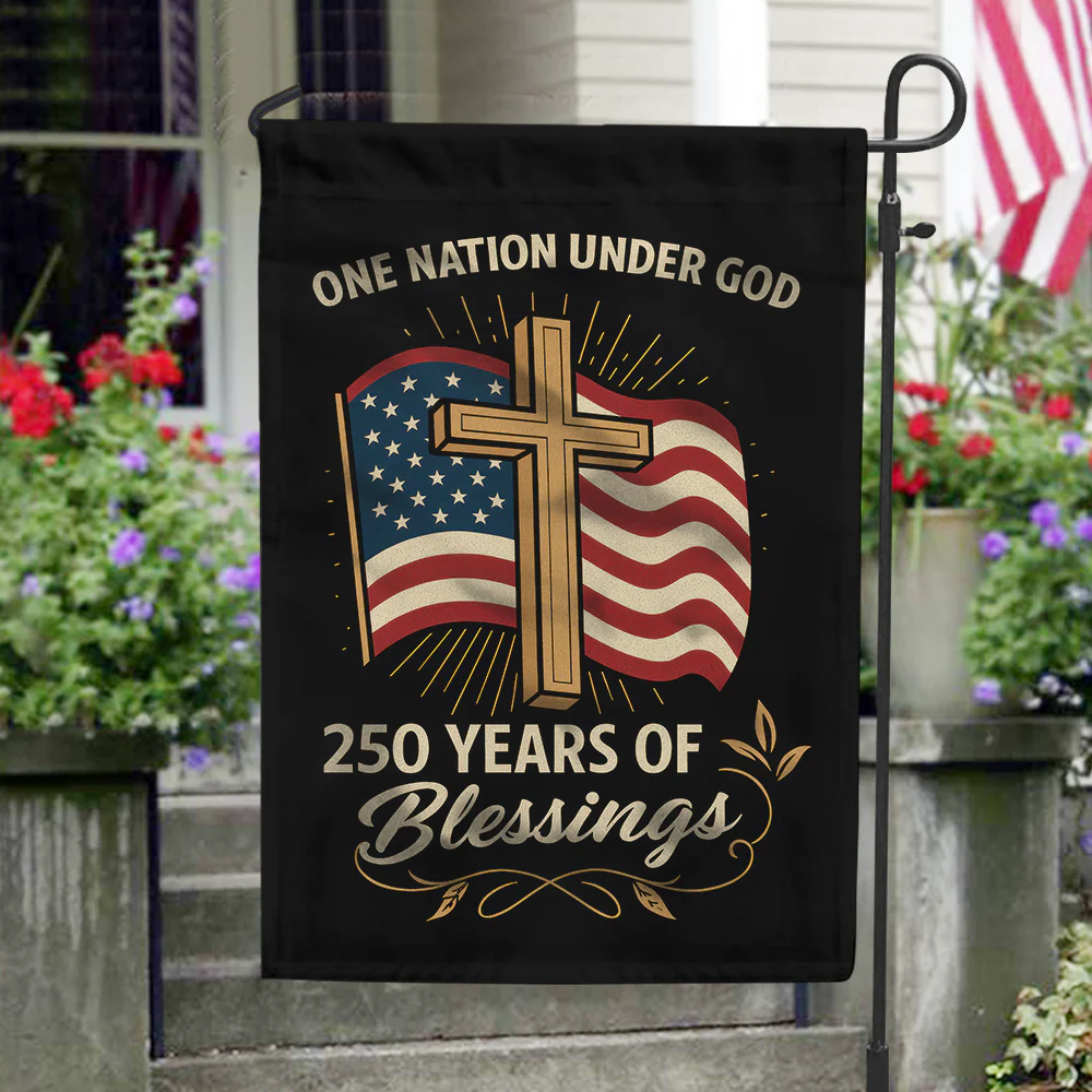 One Nation Under God America 250 Years Of Blessings Flag - Patriotic Gift For Family, Veterans & Military HN02 - Image 6