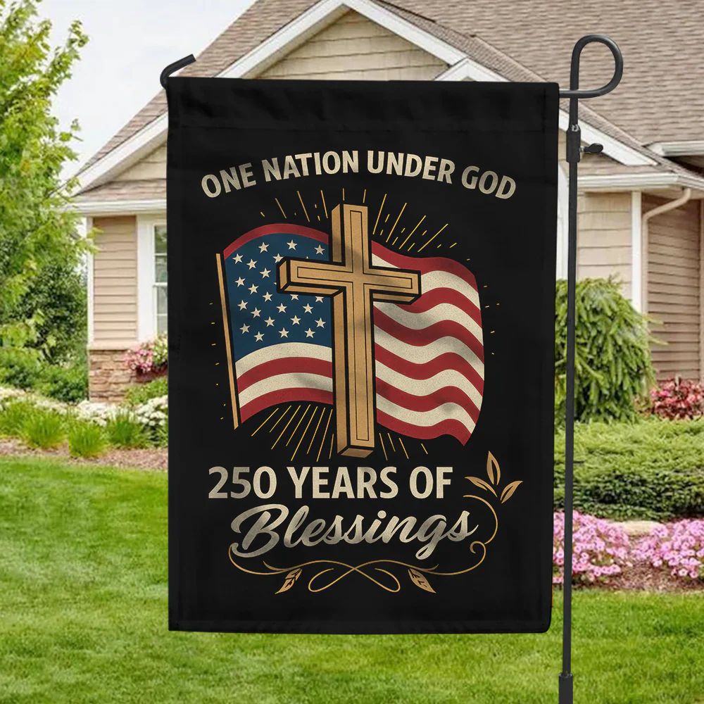 One Nation Under God America 250 Years Of Blessings Flag - Patriotic Gift For Family, Veterans & Military HN02 - Image 7