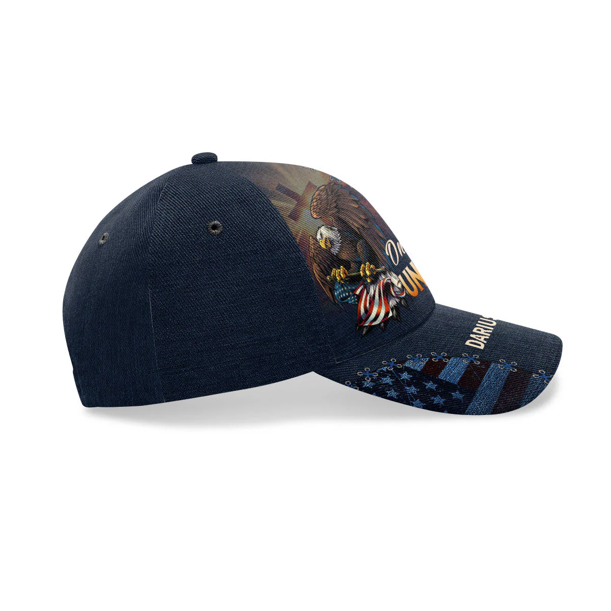 One Nation Under God - Personalized Classic Cap - Christian Gift For Him BA01 - Image 4