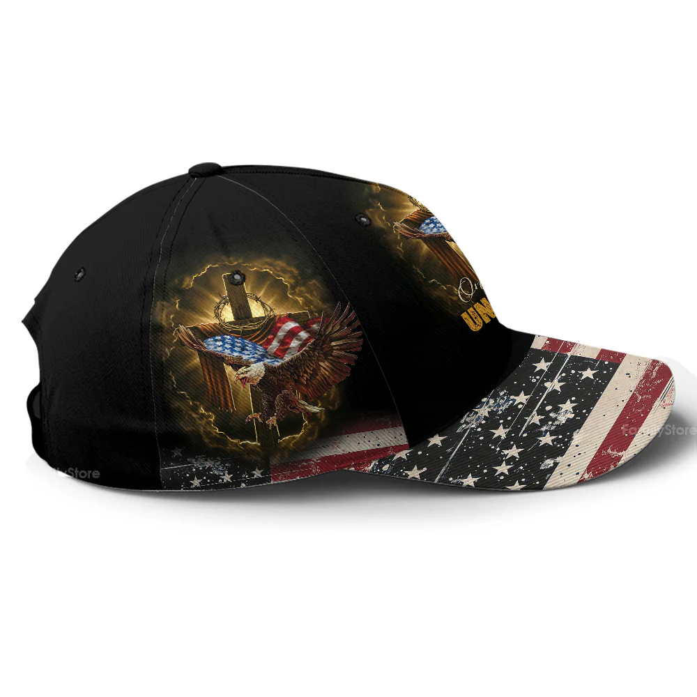 One Nation Under God - Personalized Classic Cap - Gift For Him - Image 7