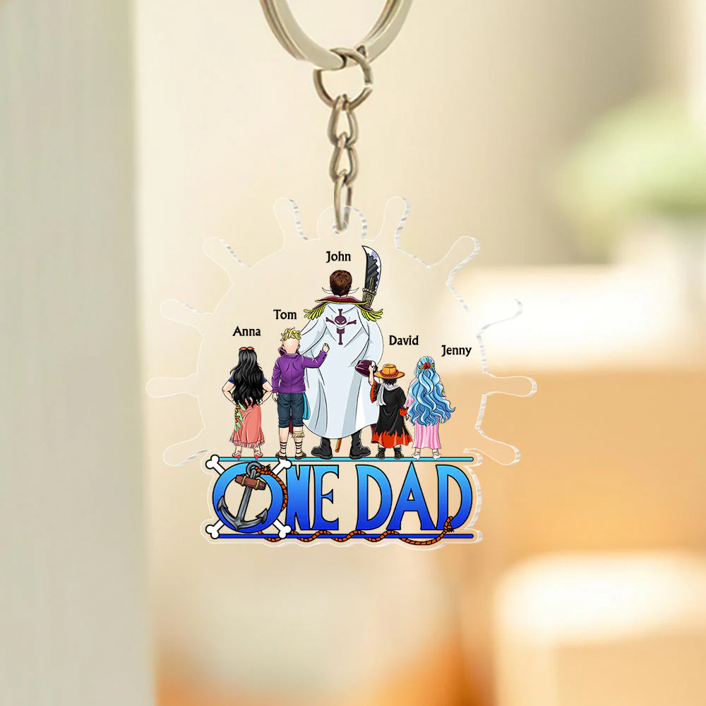 OnPi Pirate Adventure Best Dad In The Ocean - Personalized Acrylic Keychain - Gift For Dad, Fathers Day  - CL11 NA94 - Image 3