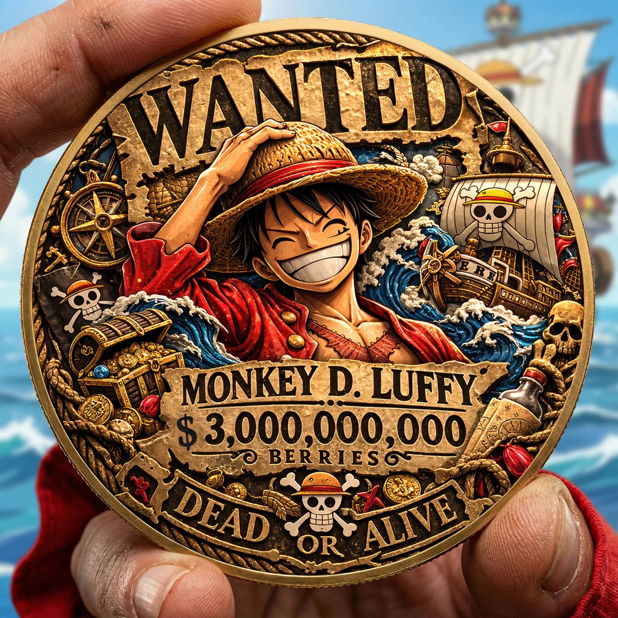 OnPi Adventures Characters - Personalized Metal Coin - Gift For Fan Movies HH01 - Image 2
