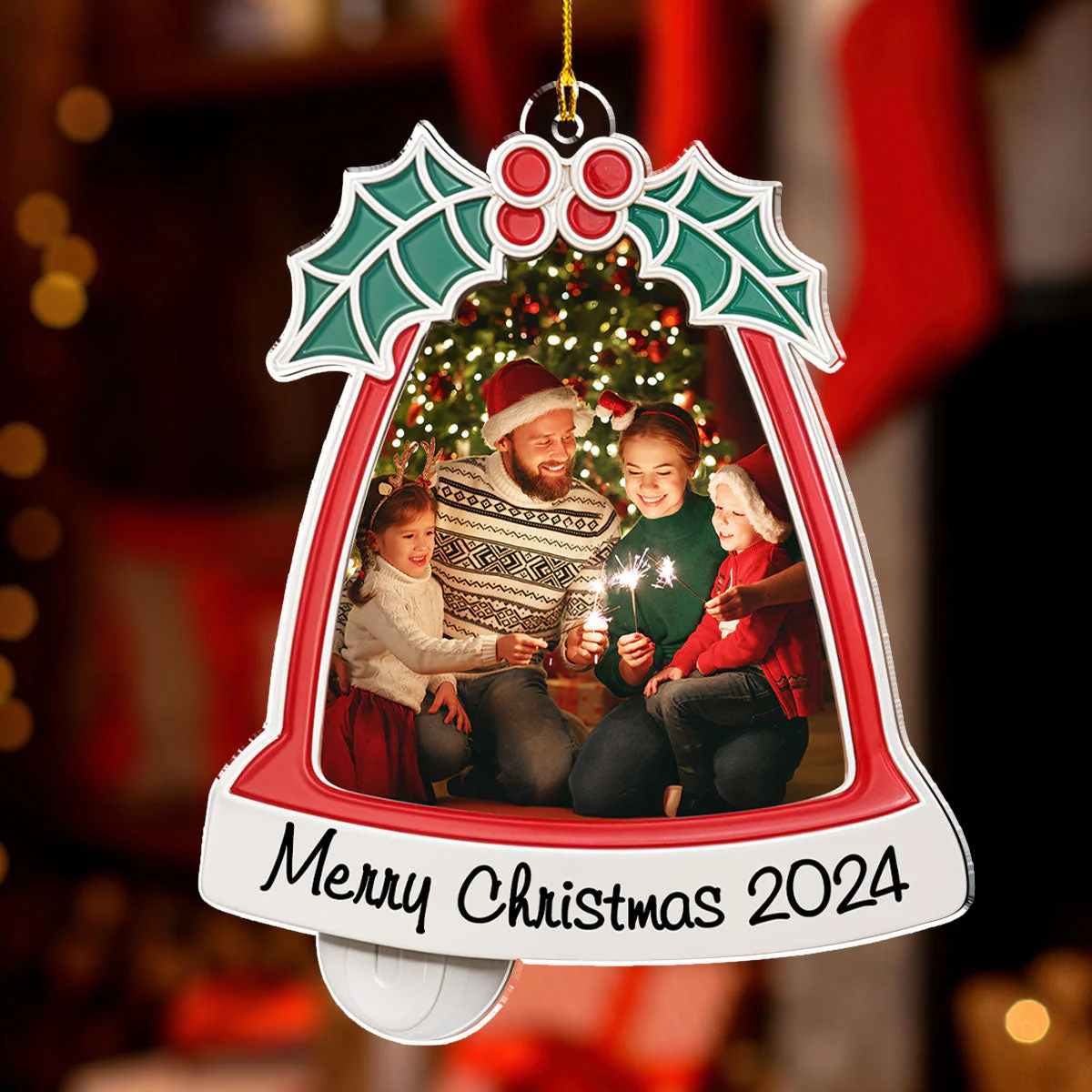Our Family Bond - Personalized Acrylic Ornament - Christmas Gift For Family Members NA94 - Image 2