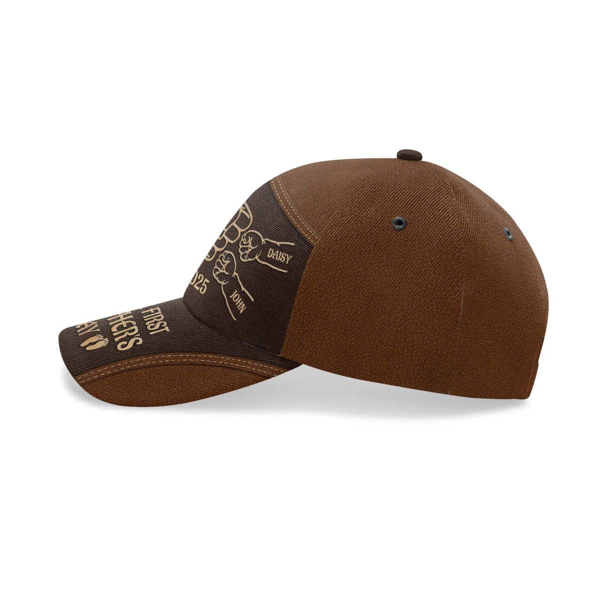 Our First Father's Day - Personalized Classic Cap - Gift For Dad, Husband, Grandpa HN02 - Image 3