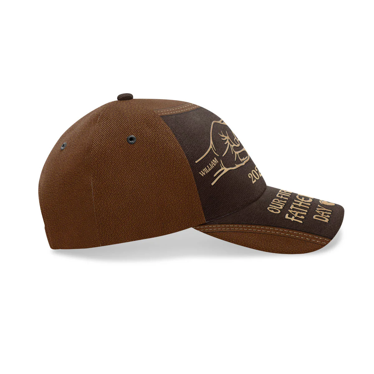 Our First Father's Day - Personalized Classic Cap - Gift For Dad, Husband, Grandpa HN02 - Image 4