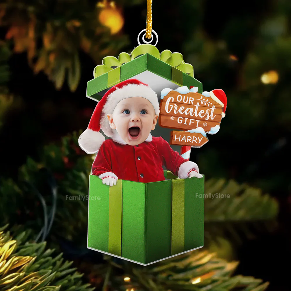 Our Greatest Gift - Gift For Family - Personalized Acrylic Ornament - Image 5
