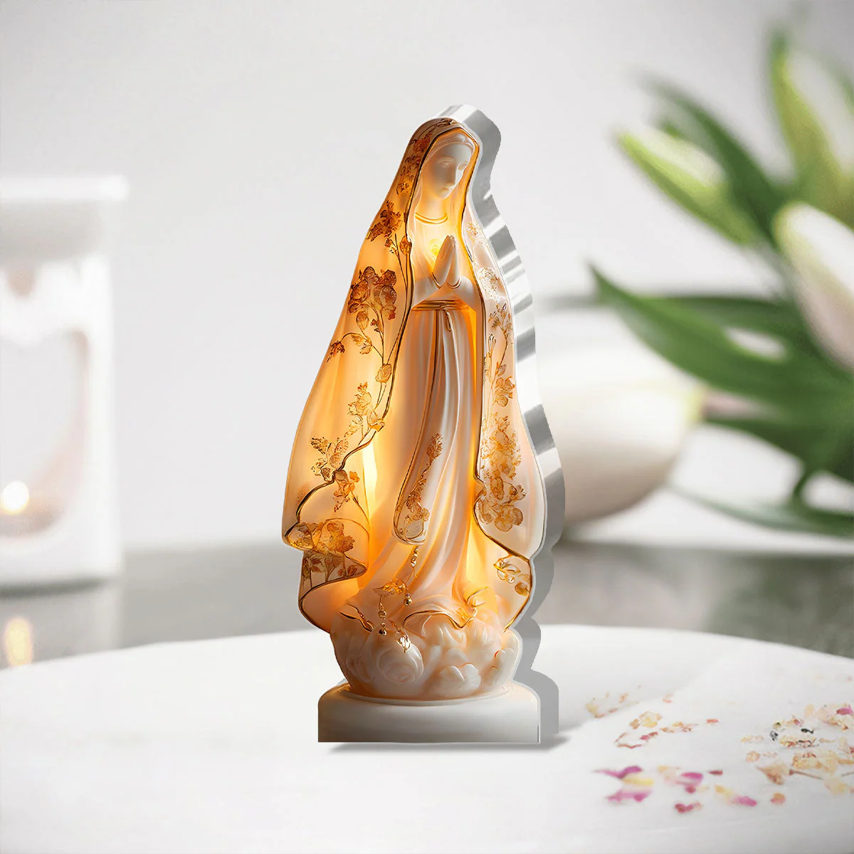 Our Lady Of Grace - Custom Shaped Squared Acrylic Plaque HL128