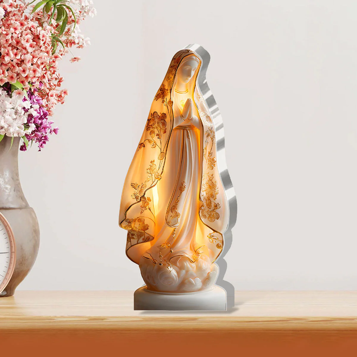 Our Lady Of Grace - Custom Shaped Squared Acrylic Plaque HL128 - Image 2