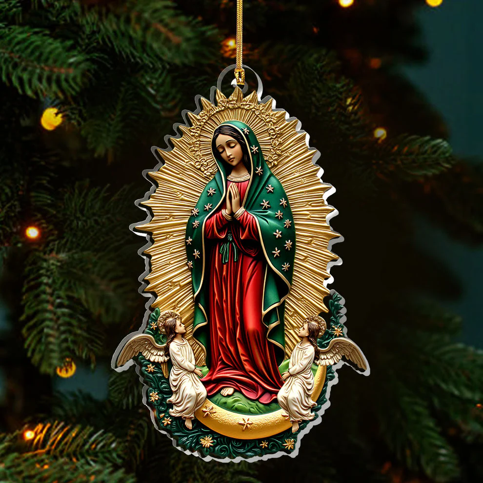 Our Lady Of Guadalupe - Acrylic Ornament - Gift For Christmas TD118 - Image 3