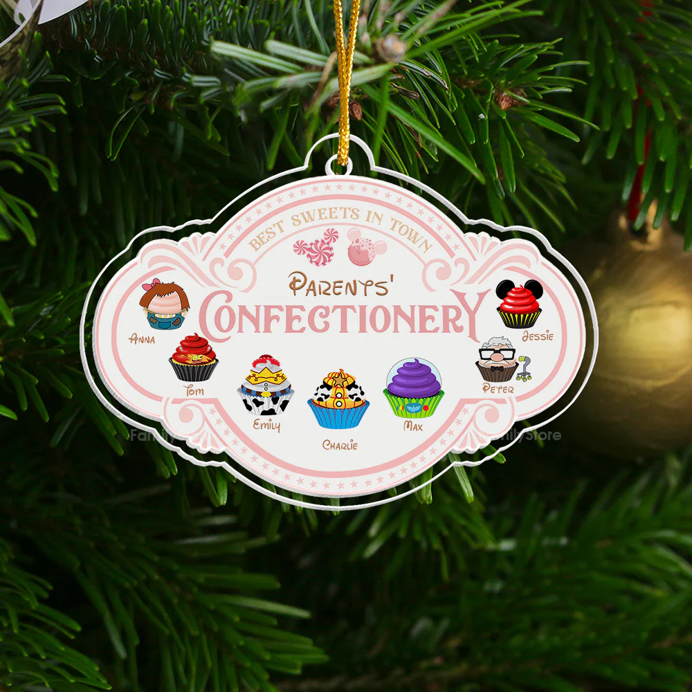 Parents' Confectionery - Gift For Family - Personalized Acrylic Ornament - CL31 NA94 - Image 3