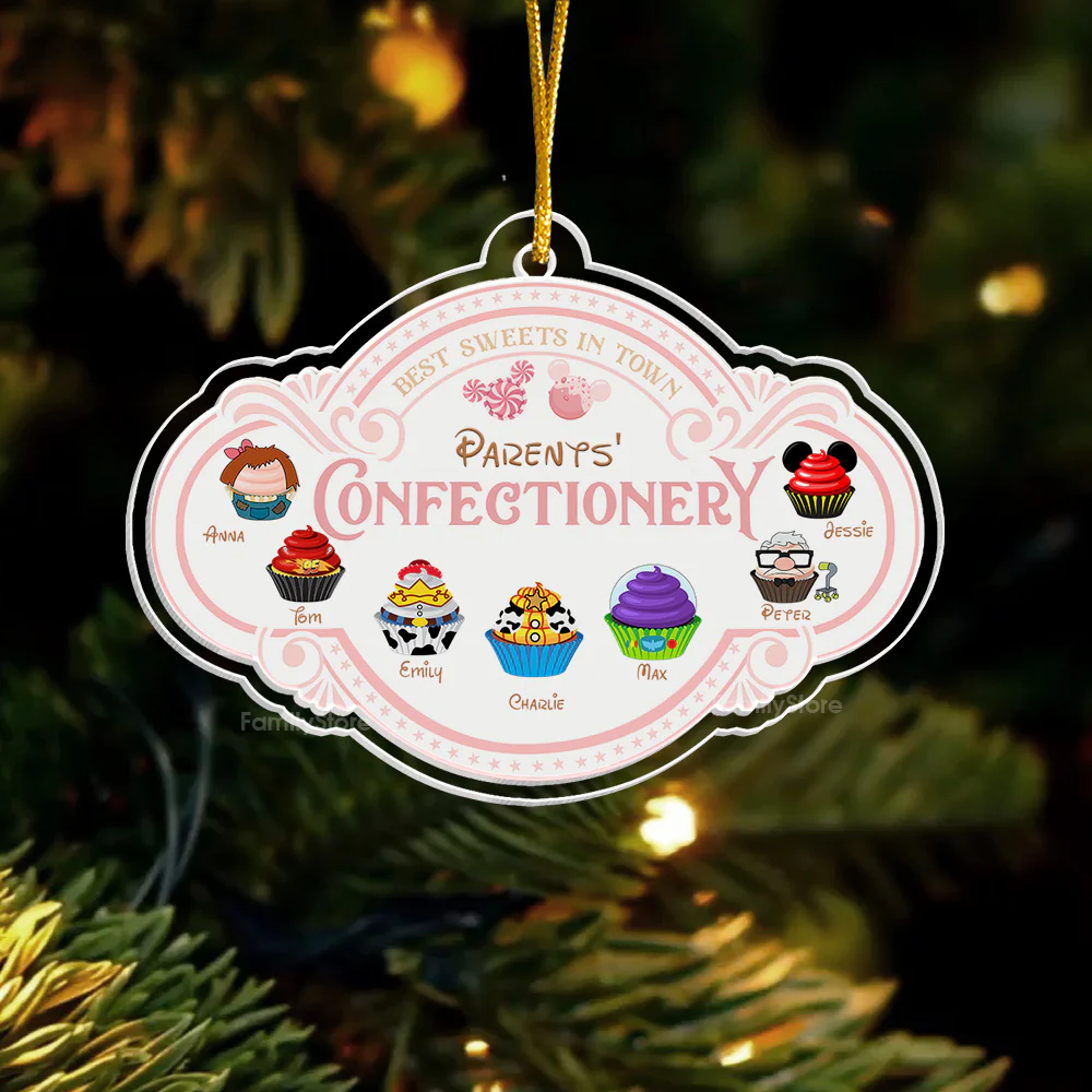 Parents' Confectionery - Gift For Family - Personalized Acrylic Ornament - CL31 NA94 - Image 5