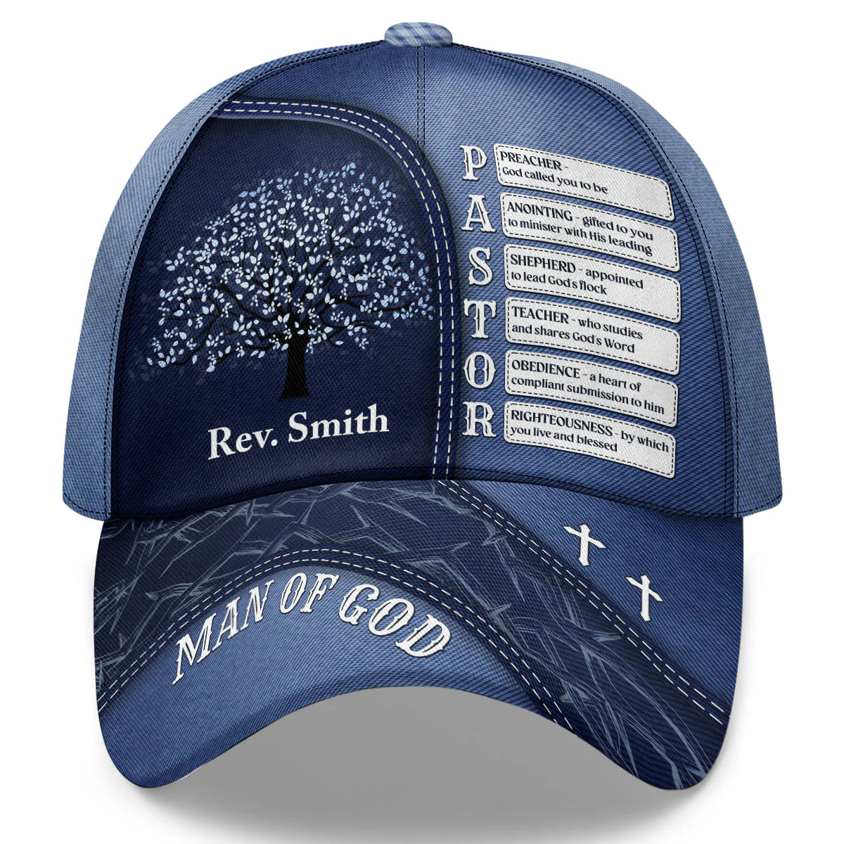 Pastor Man Of God - Personalized Classic Cap TD118