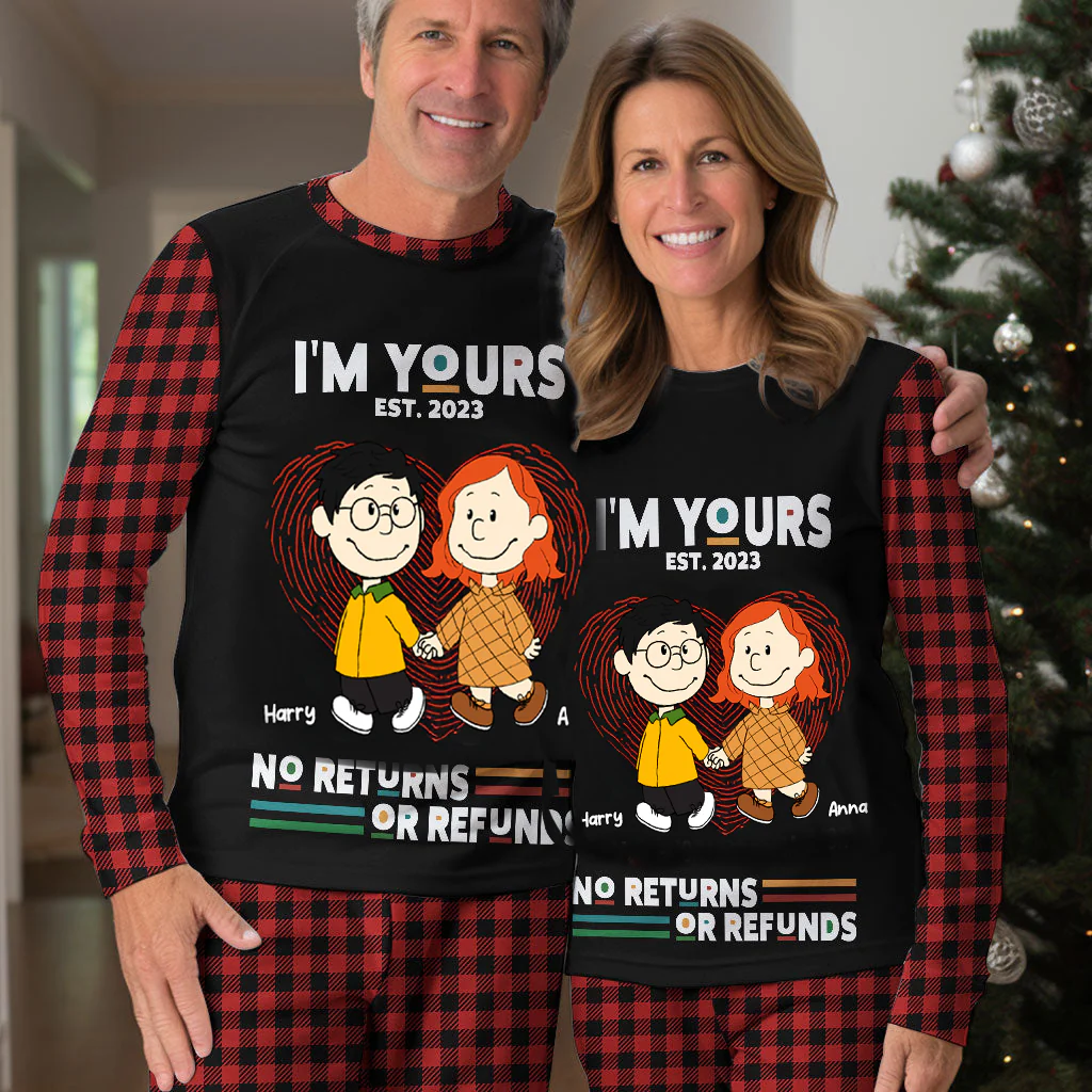 Peanut I Am Yours No Refund - Personalized Unisex Pajamas Set - Gift For Couple, Husband Wife - CL43 NA94 - Image 3