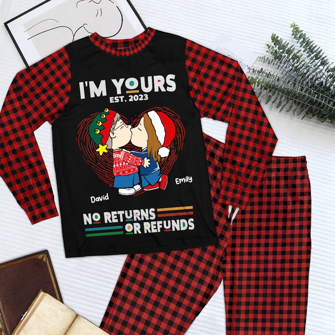 Peanut I Am Yours No Returns - Personalized Unisex Pajamas Set - Gift For Couple, Husband Wife, Anniversary Gift - CL45 NA94