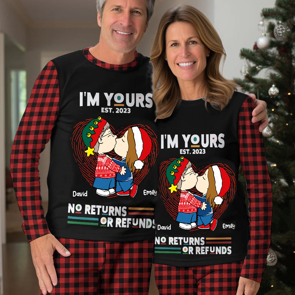 Peanut I Am Yours No Returns - Personalized Unisex Pajamas Set - Gift For Couple, Husband Wife, Anniversary Gift - CL45 NA94 - Image 3