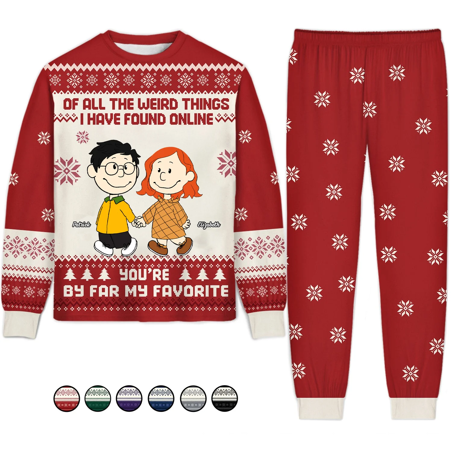 Peanut You Are By Far My Favorite - Personalized Unisex Pajamas Set - Gift For Couple, Husband Wife, Anniversary GIft  - CL43 NA94