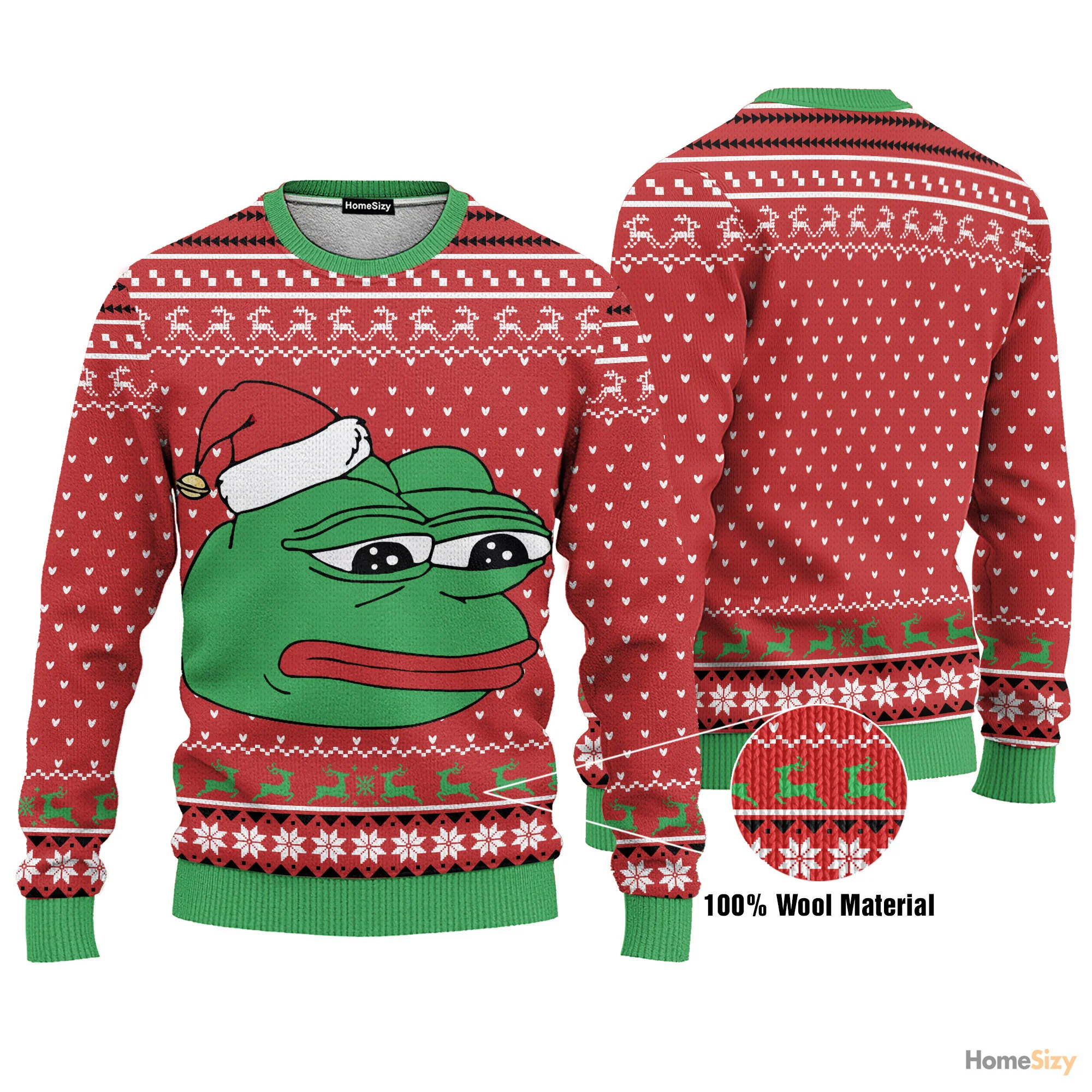 Pepe The Frog - Funny Ugly Sweatshirt - Best Gift For Christmas - Image 3