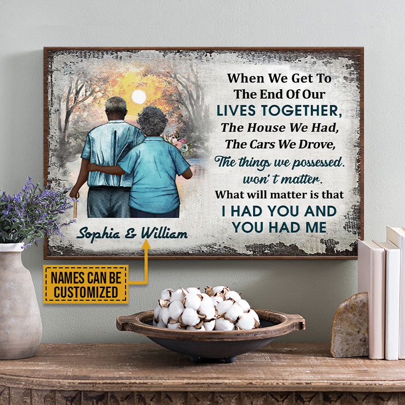 Personalized Africa Old Couple When We Get Custom Poster Canvas | CL29 - Image 3