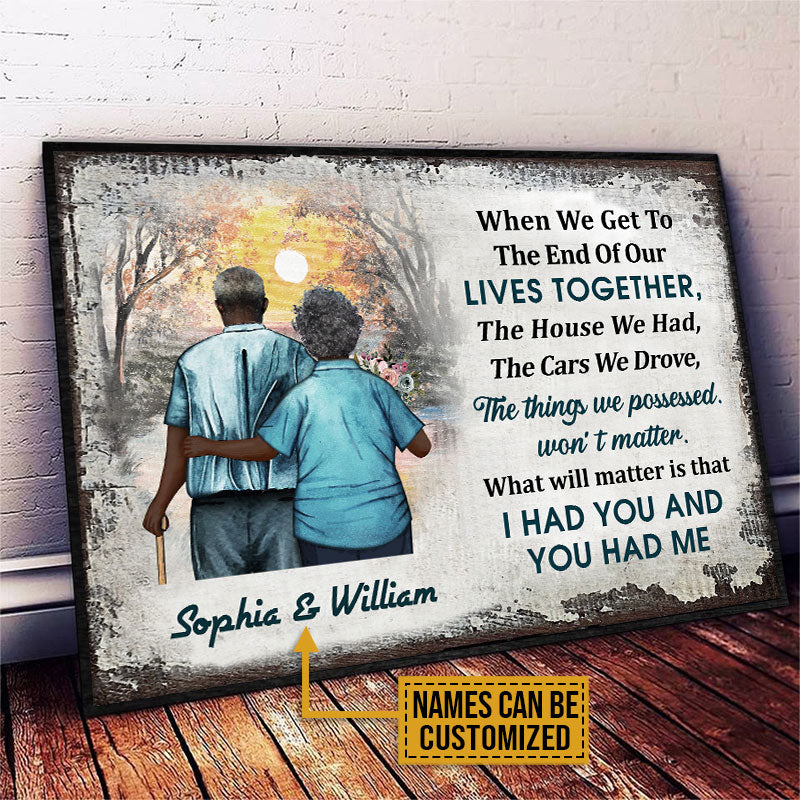 Personalized Africa Old Couple When We Get Custom Poster Canvas | CL29 - Image 4