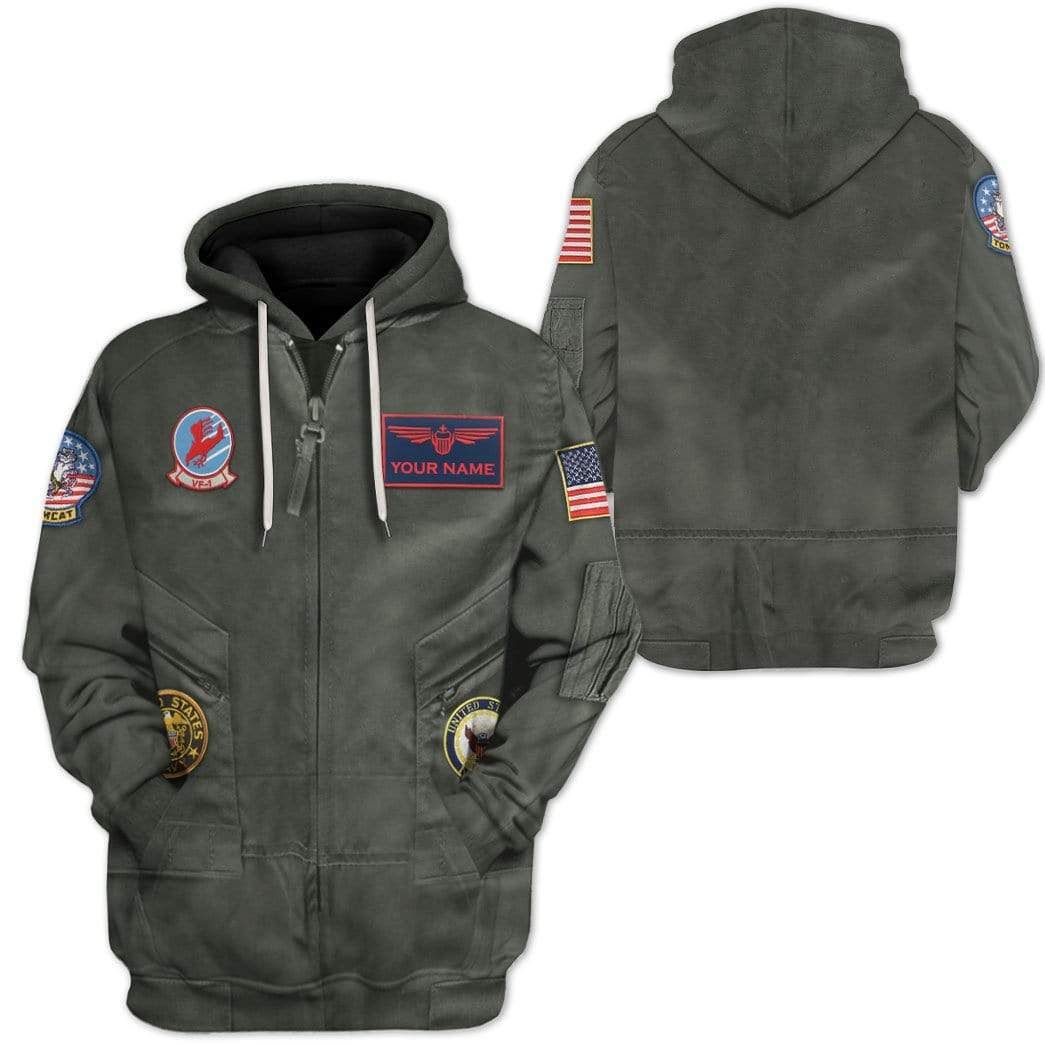 Personalized Cosplay Top Gun Pete Maverick Mitchell Hoodie - Image 3