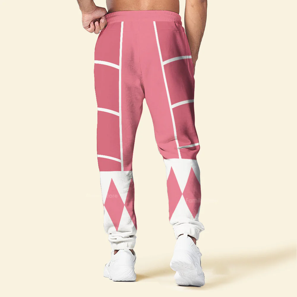 Pink Mighty Morphin Power Ranger Cosplay C2 - Hoodie Set, Sweatshirt, Sweatpants PRHS93 - Image 10
