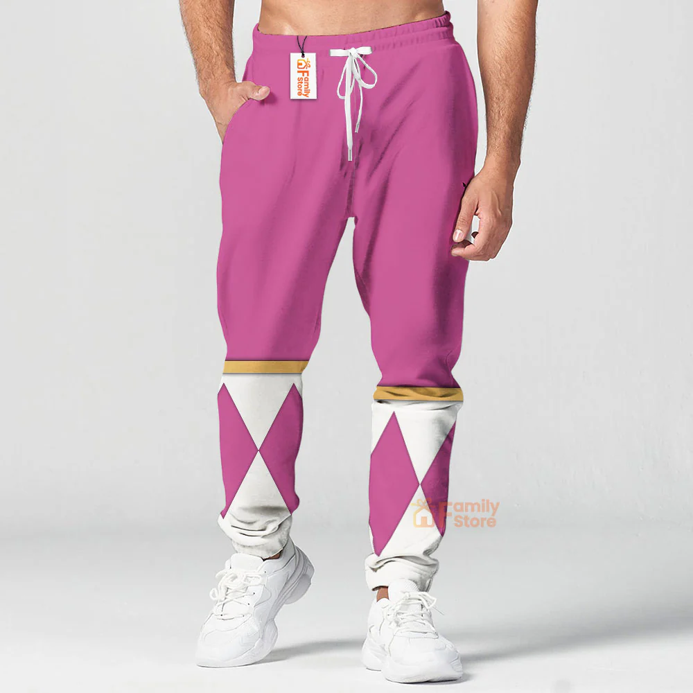 Pink Ranger Dragon Shield  Mighty Morphin Power Ranger - Hoodie Set, Sweatshirt, Sweatpants PRHS26 - Image 10