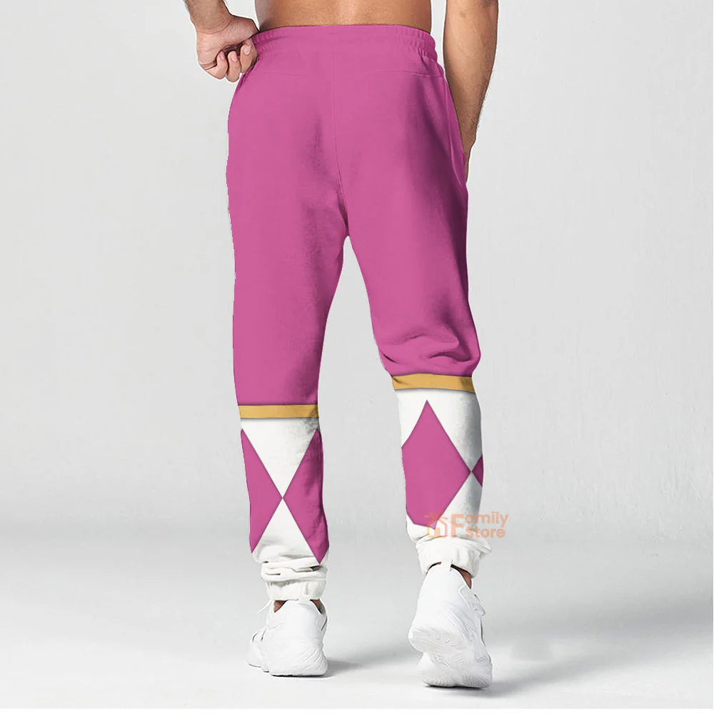 Pink Ranger Dragon Shield  Mighty Morphin Power Ranger - Hoodie Set, Sweatshirt, Sweatpants PRHS26 - Image 11