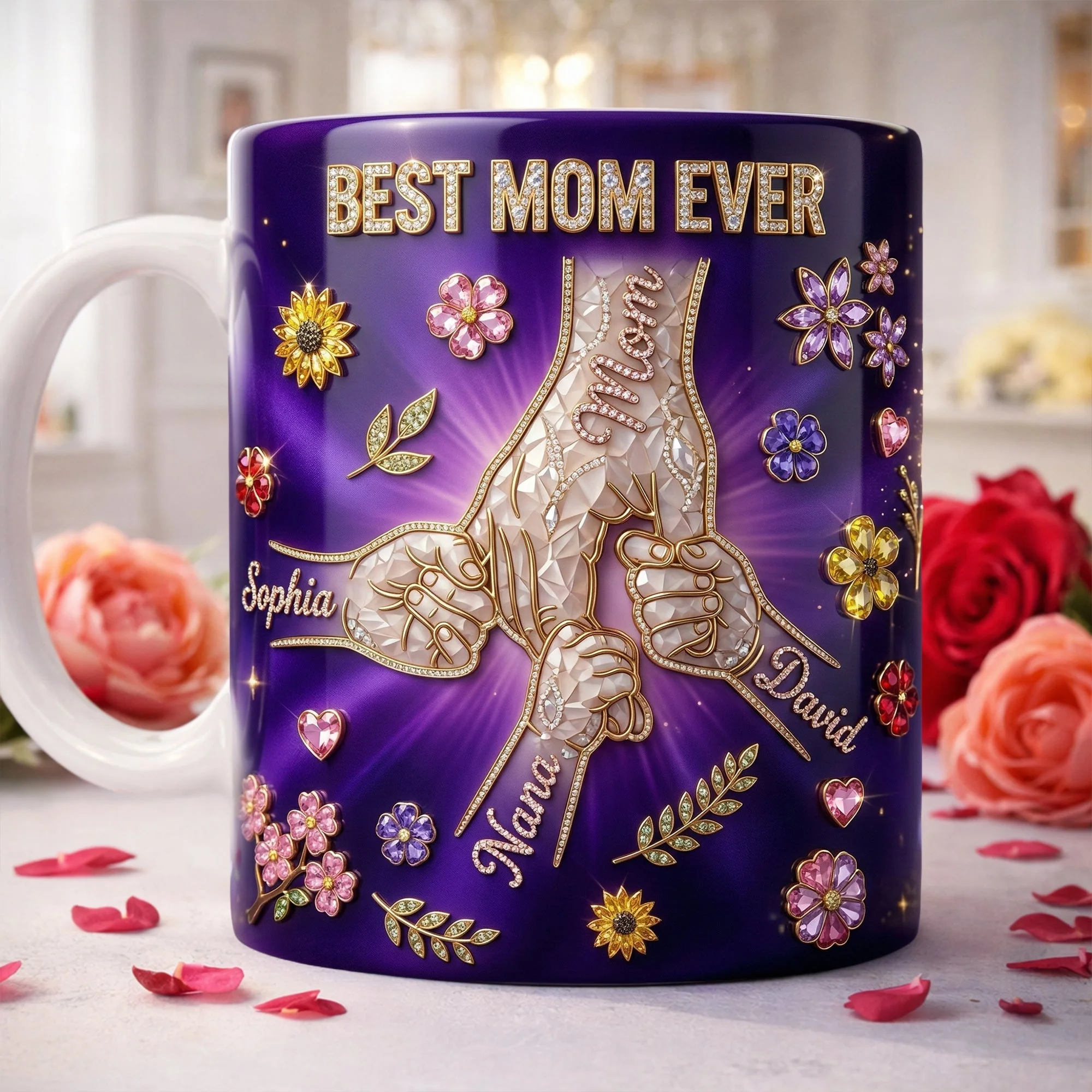 Pinky Promise Best Mom Ever - Personalized Mug - Gift For Mom, Grandma HN02
