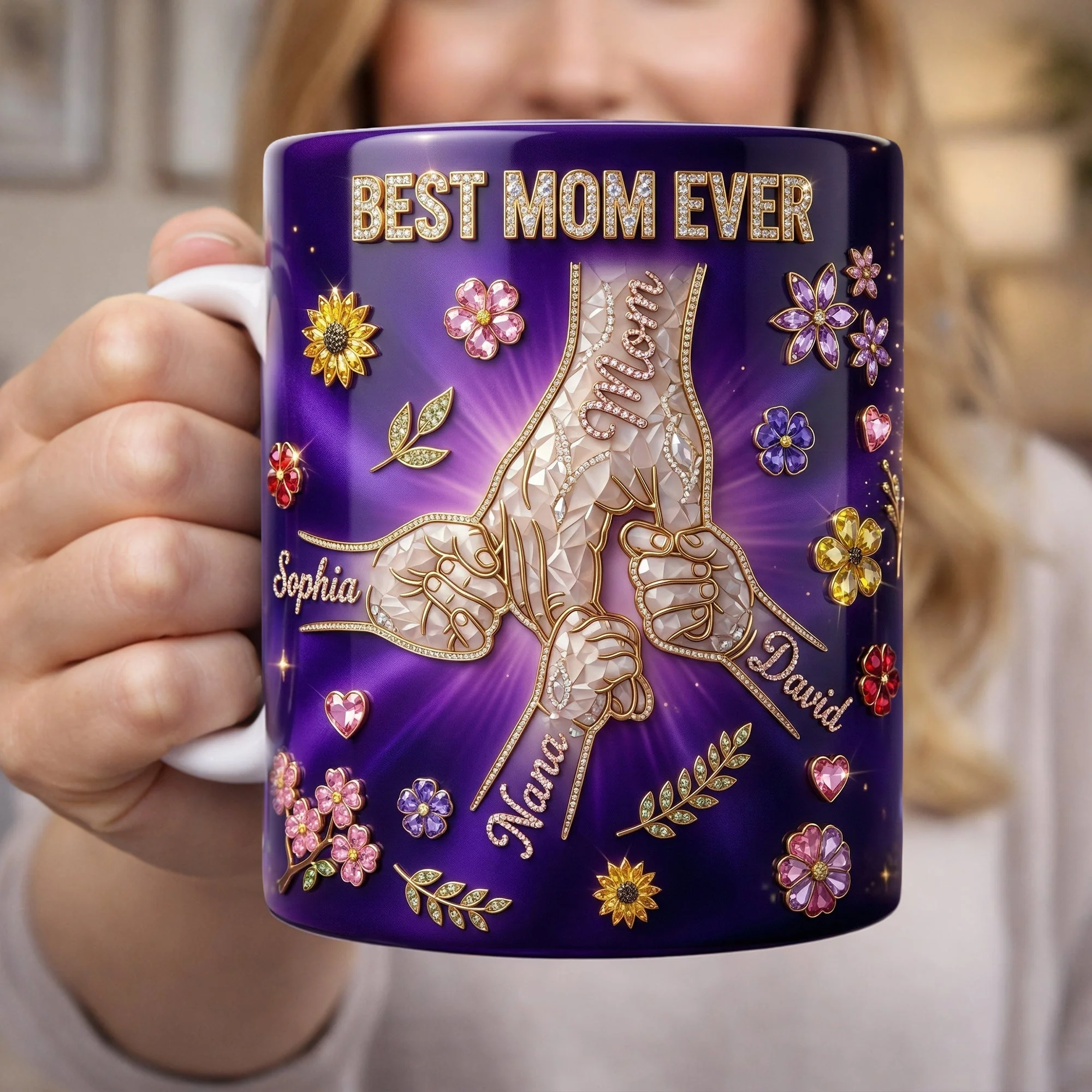Pinky Promise Best Mom Ever - Personalized Mug - Gift For Mom, Grandma HN02 - Image 2