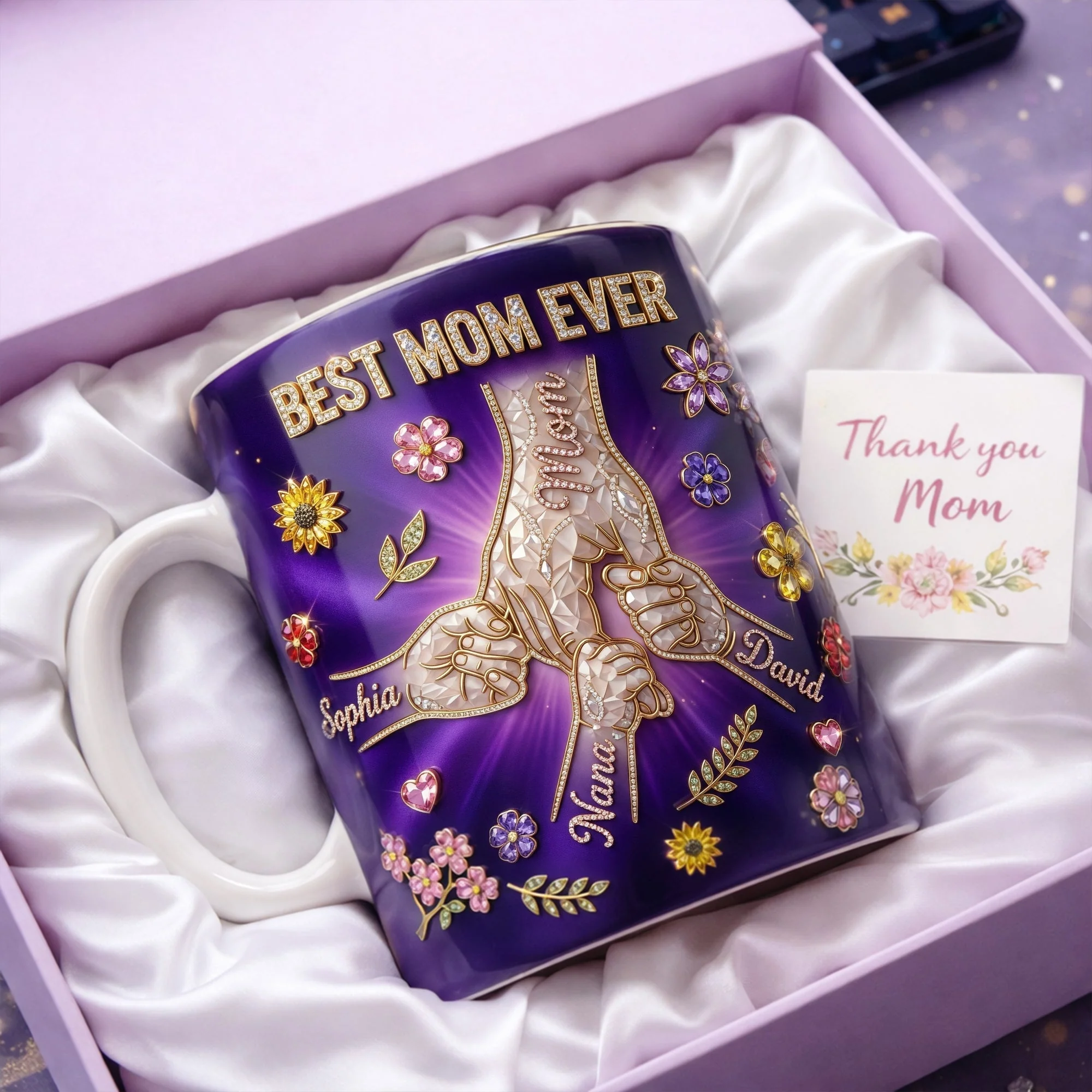 Pinky Promise Best Mom Ever - Personalized Mug - Gift For Mom, Grandma HN02 - Image 3
