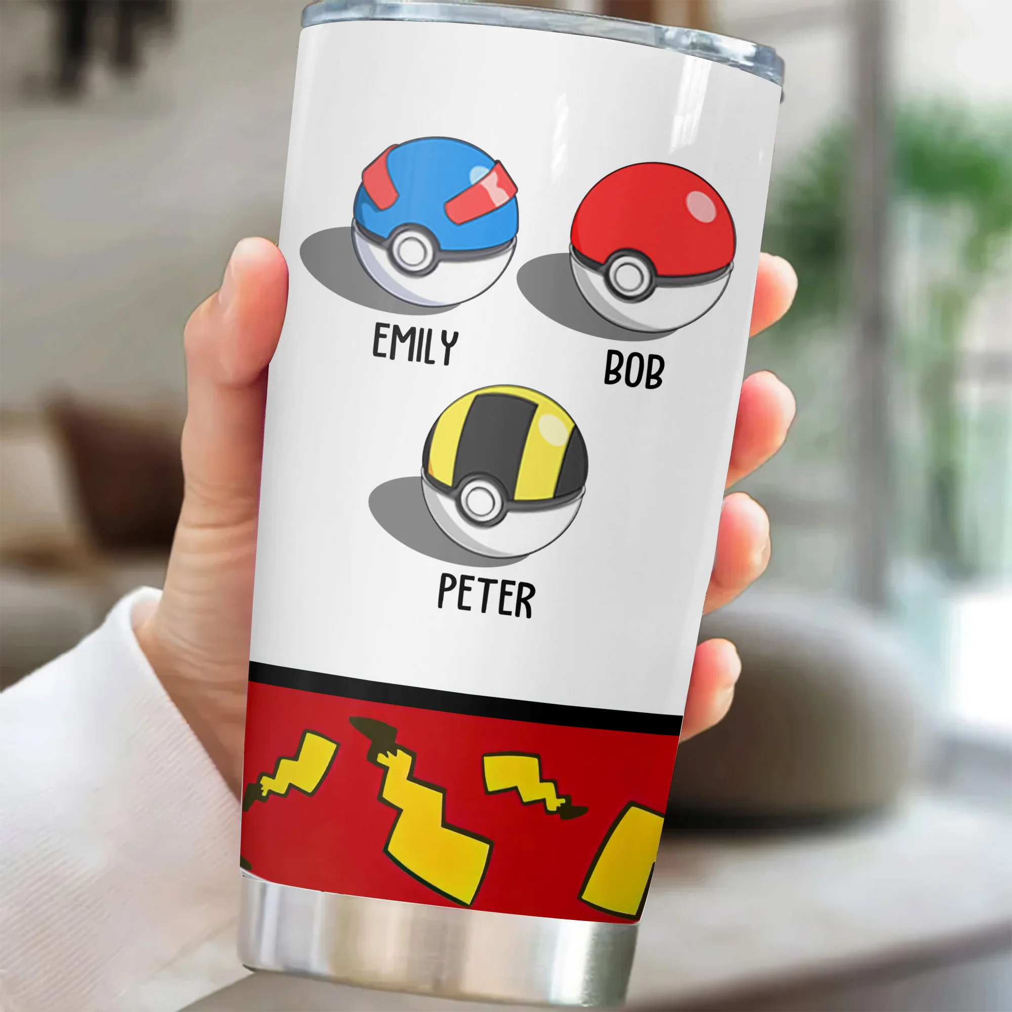 Pokemon Best Pokedad Ever - Personalized Stainless Steel Tumbler - Gift For Dad, Father's Day | CL010 NA94 - Image 2