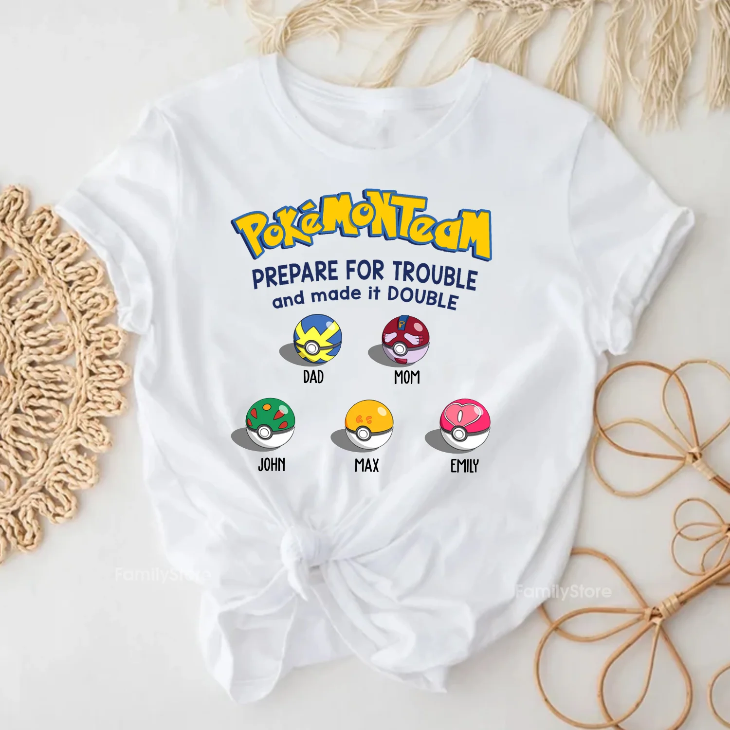 PoMo PoMo Team Prepare For Trouble And Made It Double - Gift For Family Members, Friends - Personalized Shirt CL10 NA94 - Image 3