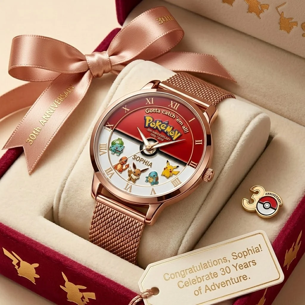 PoMo 30 Years Of Memories - Personalized Women Hand Watch - Gift For Her, Movie Fans NL122 - Image 4