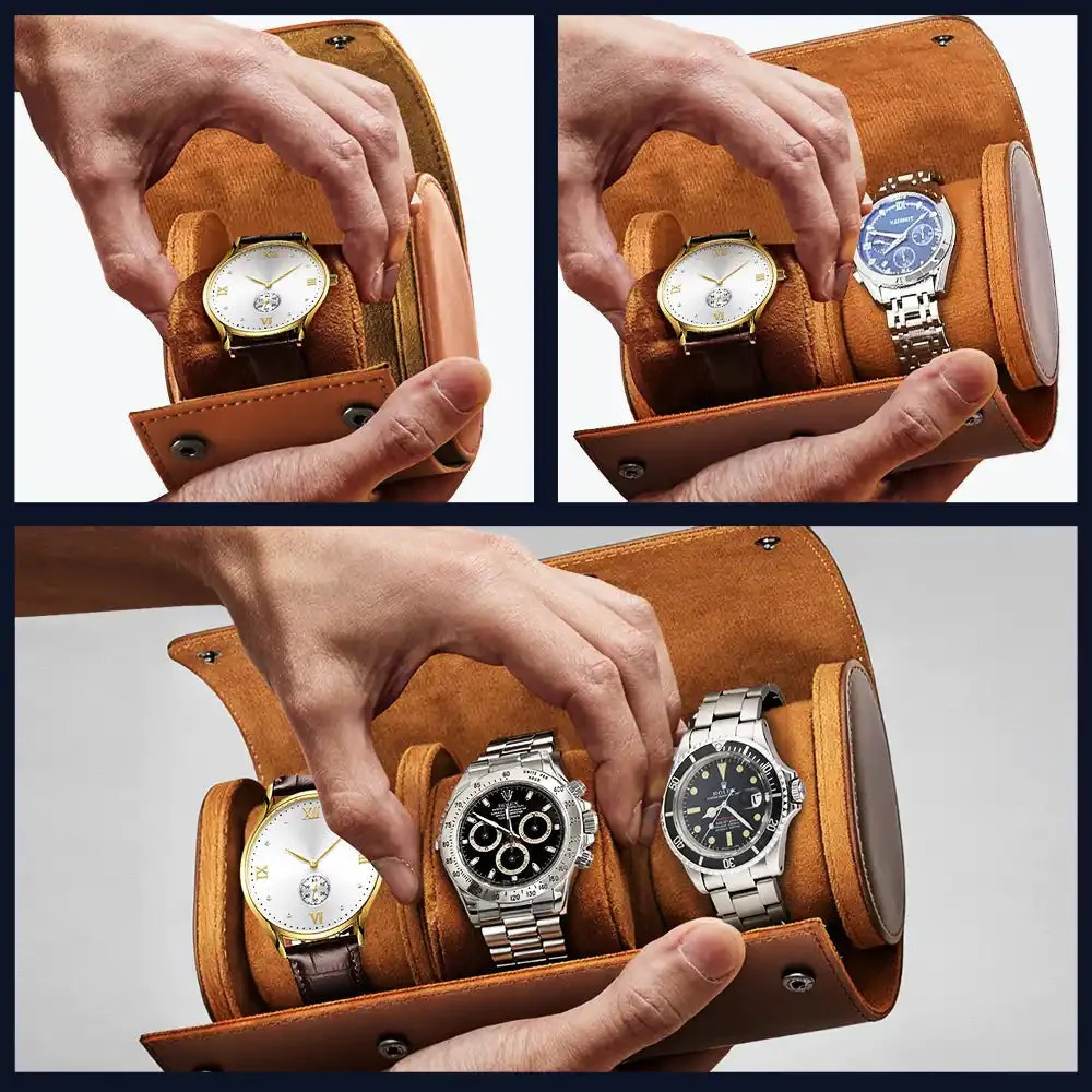 PoMo Best Dad Ever - Personalized Leather Watch Case - Gifts For Dad, Grandpa - Image 5