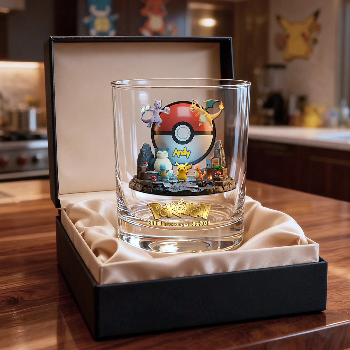 PoMo Celebrate 30 Years Of Adventure - Personalized Whiskey Glass - Anniversary Gift For Movie Fans NL122