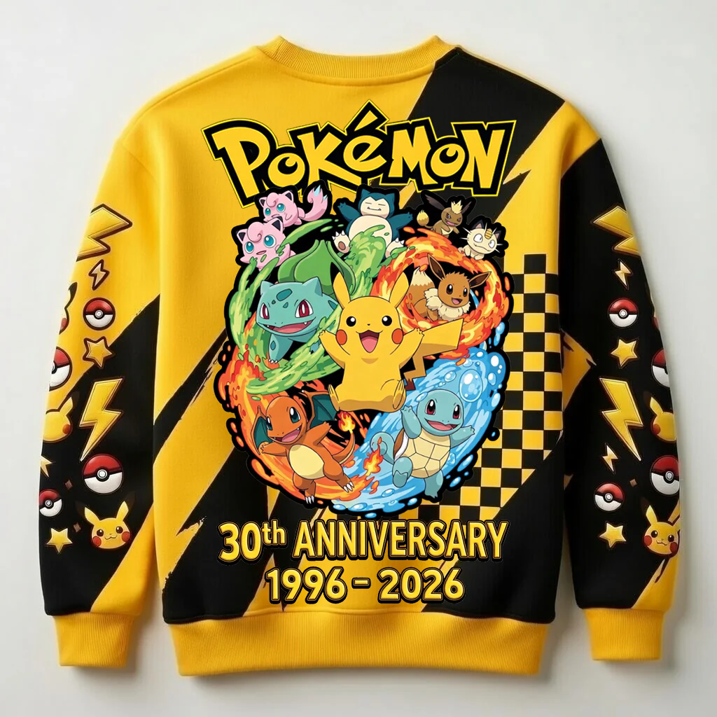PoMo Celebrate 30 Years Of Catching Them All - Personalized All Over Shirt - Anniversary Gift For Movie Fans HH01 - Image 2