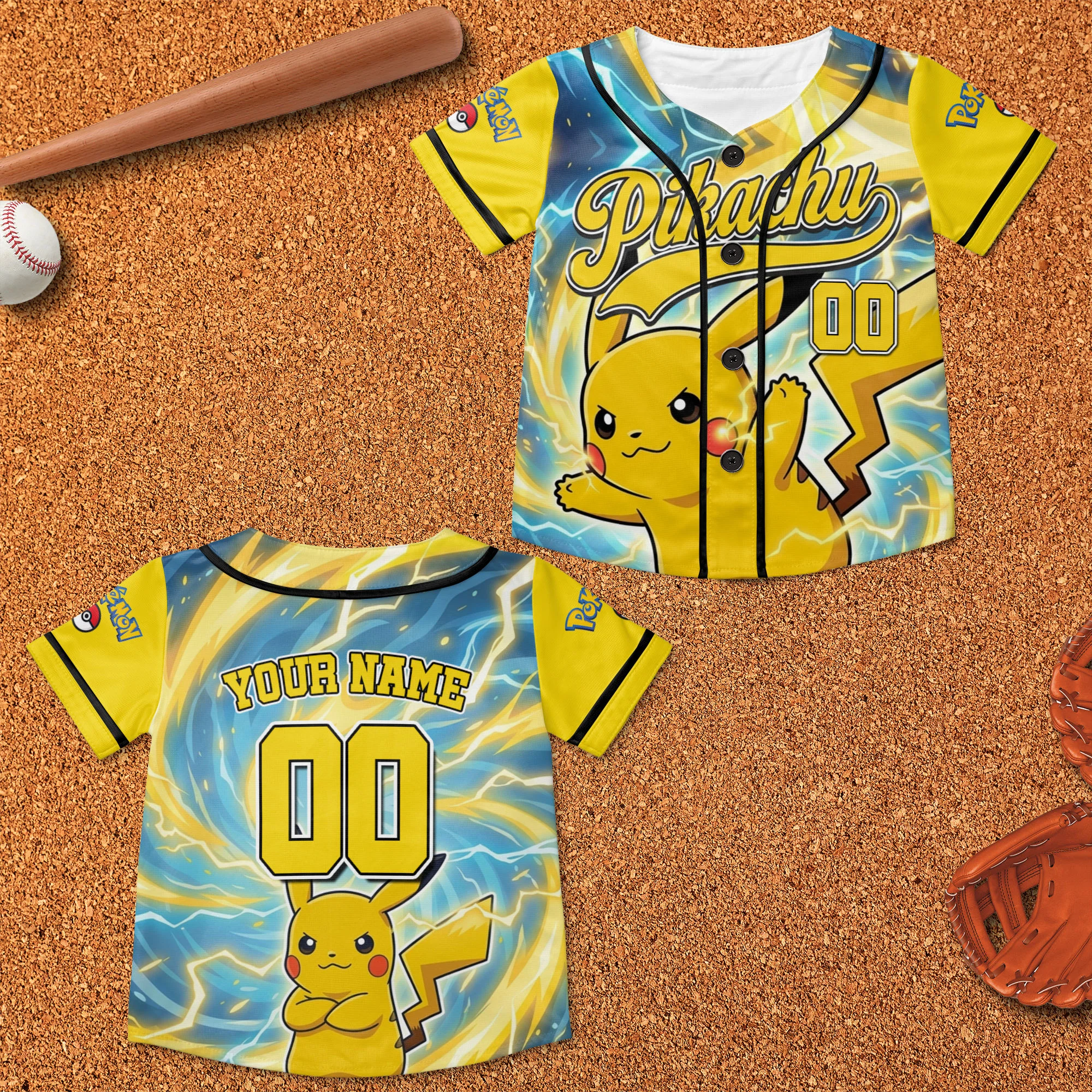 PoMo Celebrate 30 Years Of Catching Them All - Personalized Baseball Jersey - Anniversary Gift For Movie Fans HH01 - Image 6