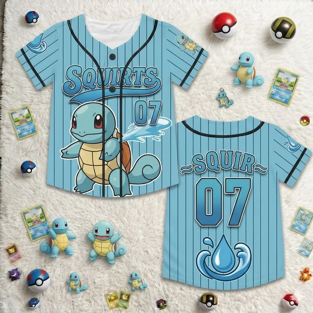PoMo Celebrate 30 Years Of Catching Them All - Personalized Baseball Jersey For Kids, Youth, Adult - Gift For Movie Fans NL122 - Image 4